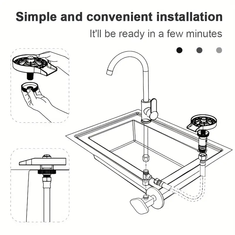 AUTOMATIC CUP/GLASS PRESSURE WASHER