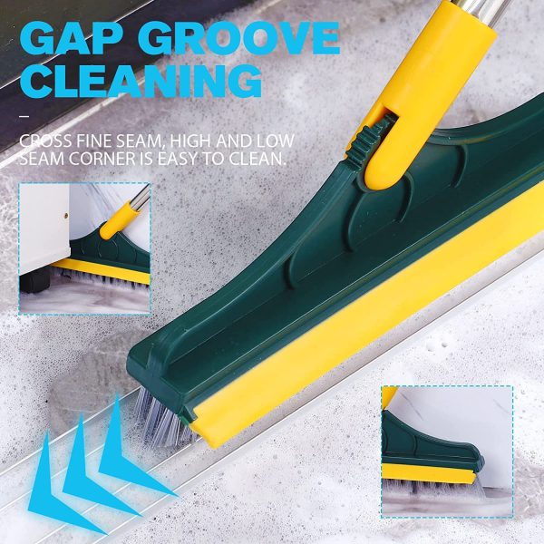 Floor Cleaning Brush – Floor Brush Scrubber 2 in 1. 120° Rotatable