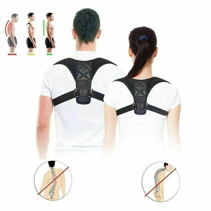 Energizing Posture Support Brace Adjustable Straight Strap For Men And Women