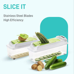 12 in 1 Nicer Dicer Plus Fruit & Vegetable Slicer