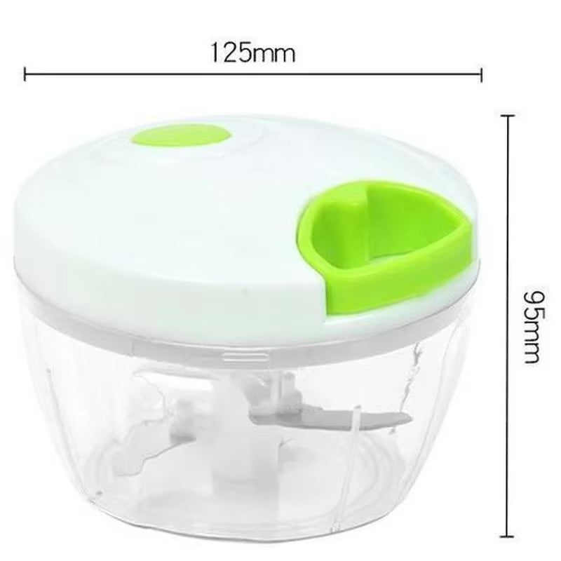 Manual easy spin Hand pulled speedy vegetable and food chopper/ cutter