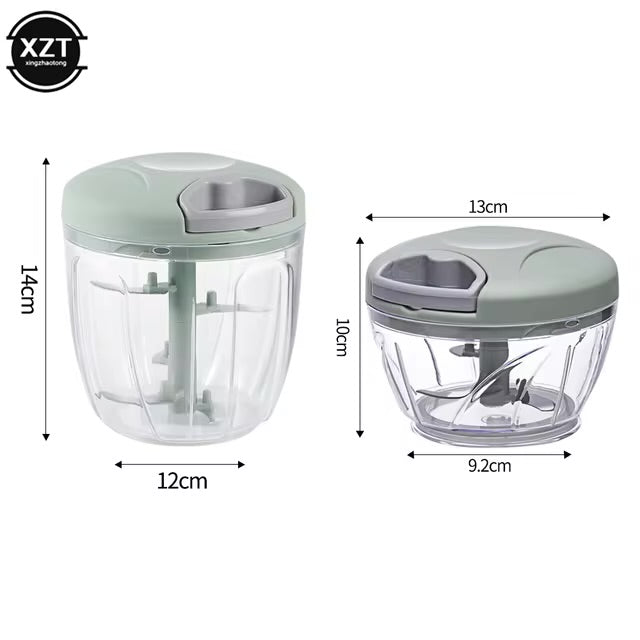 Manual easy spin Hand pulled speedy vegetable and food chopper/ cutter