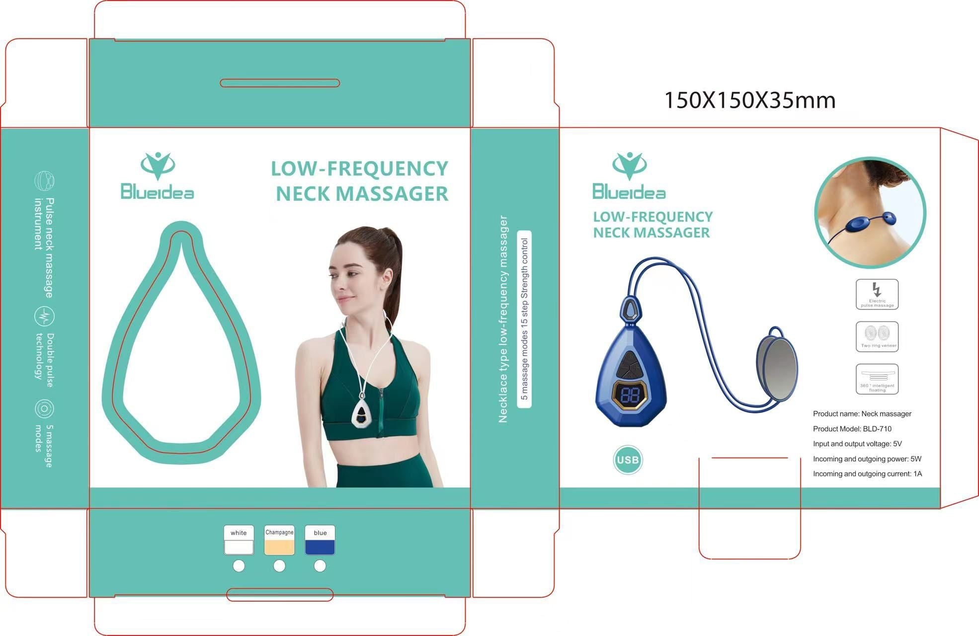 Low Frequency Smart Neck Massager *EMS* Pulse Heating Pendant