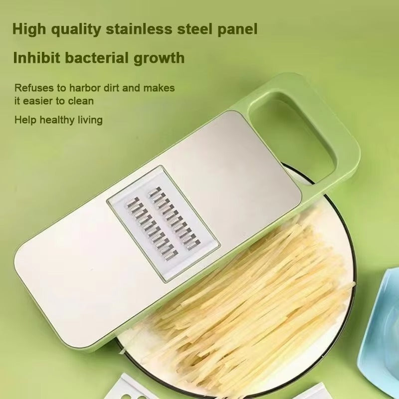 5 in 1 Stainless Steel  Multifunctional Vegetable Slicer Cutter