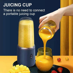 2 in 1 USB Rechargeable Portable Juicer Blender - 6 Blades