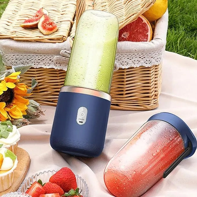 2 in 1 USB Rechargeable Portable Juicer Blender - 6 Blades