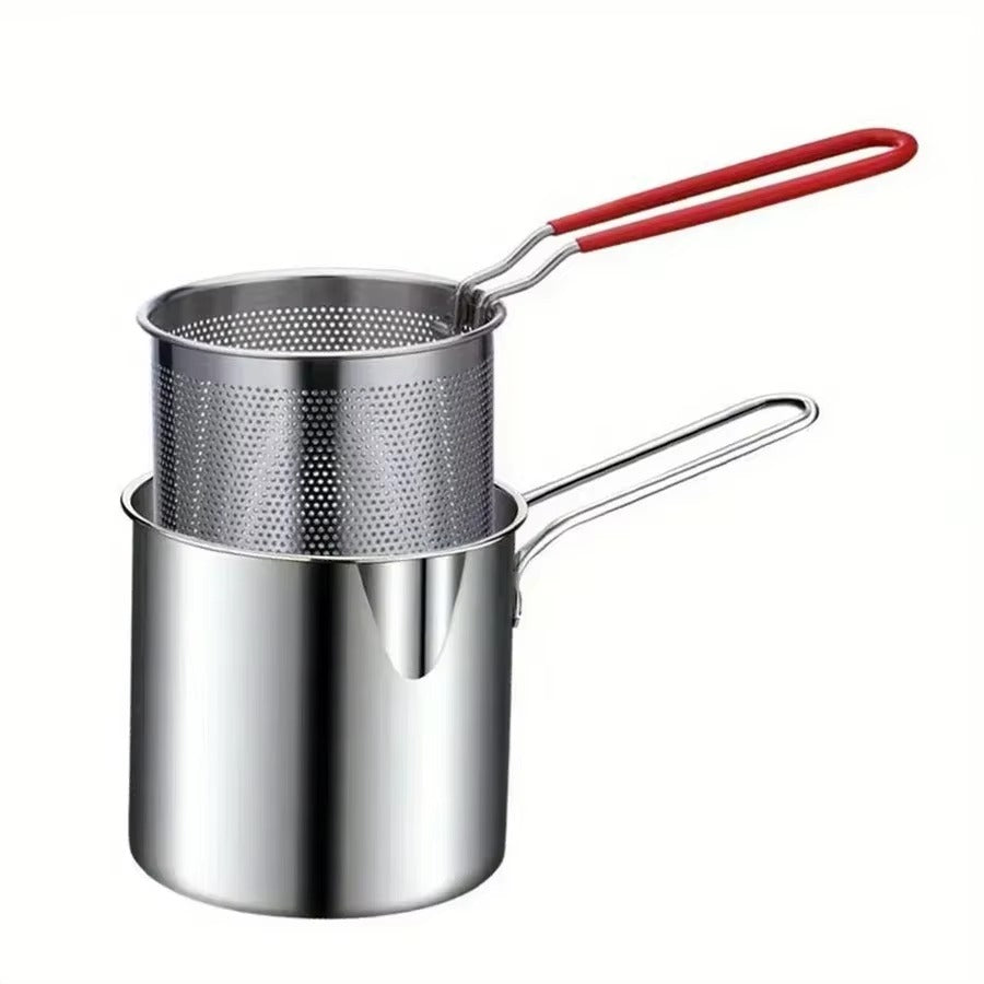 Stainless Steel Deep Frying Pot/Drainer