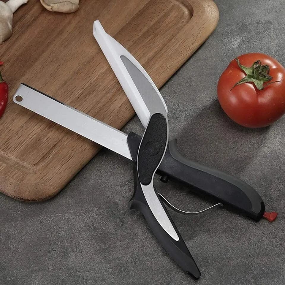 2-in-1 Smart Cutter Food Scissors, multipurpose Chopper Vegetable Cutter