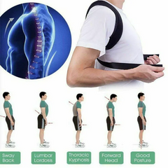 Energizing Posture Support Brace Adjustable Straight Strap For Men And Women